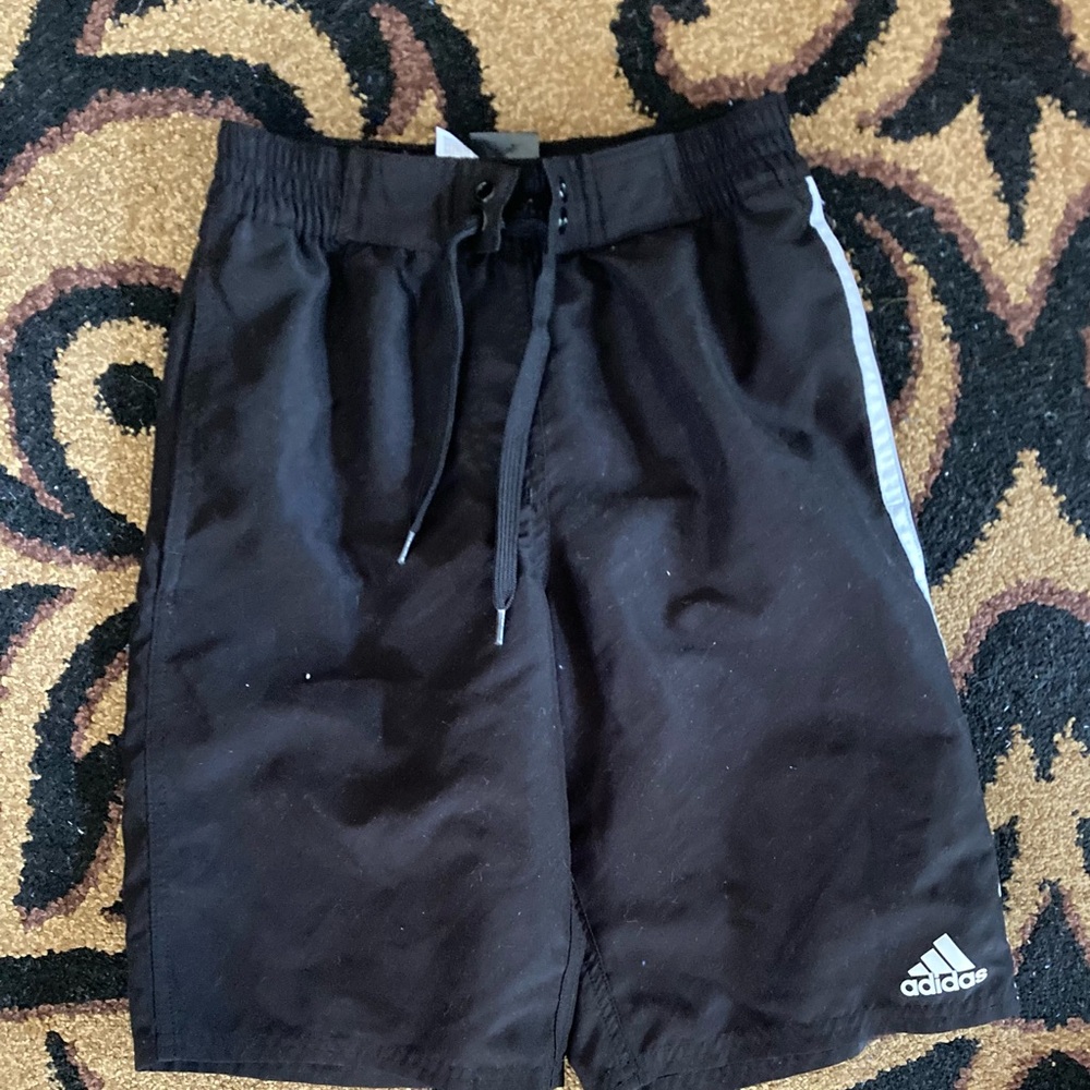 Adidas Black Athletic Shorts with Elastic Waistband